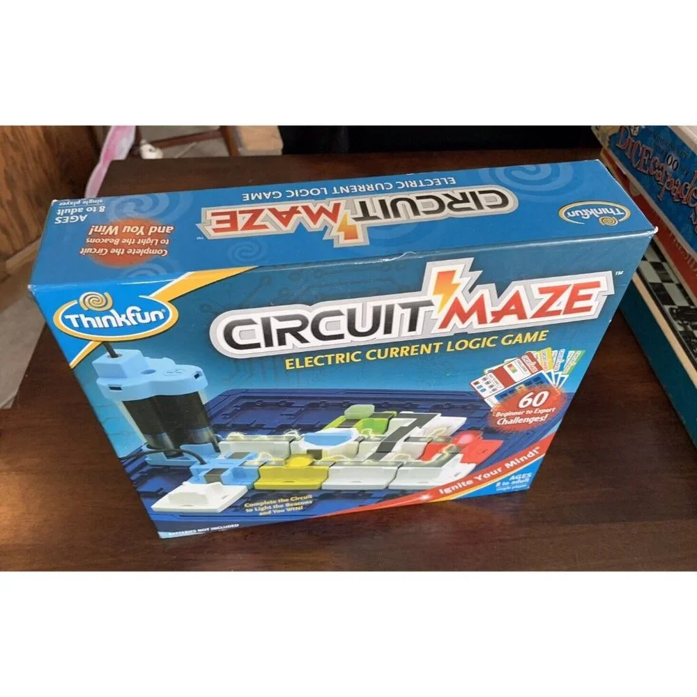 Circuit Maze Electric Current Logic Game ThinkFun 8‎ To Adult NEW Open Box